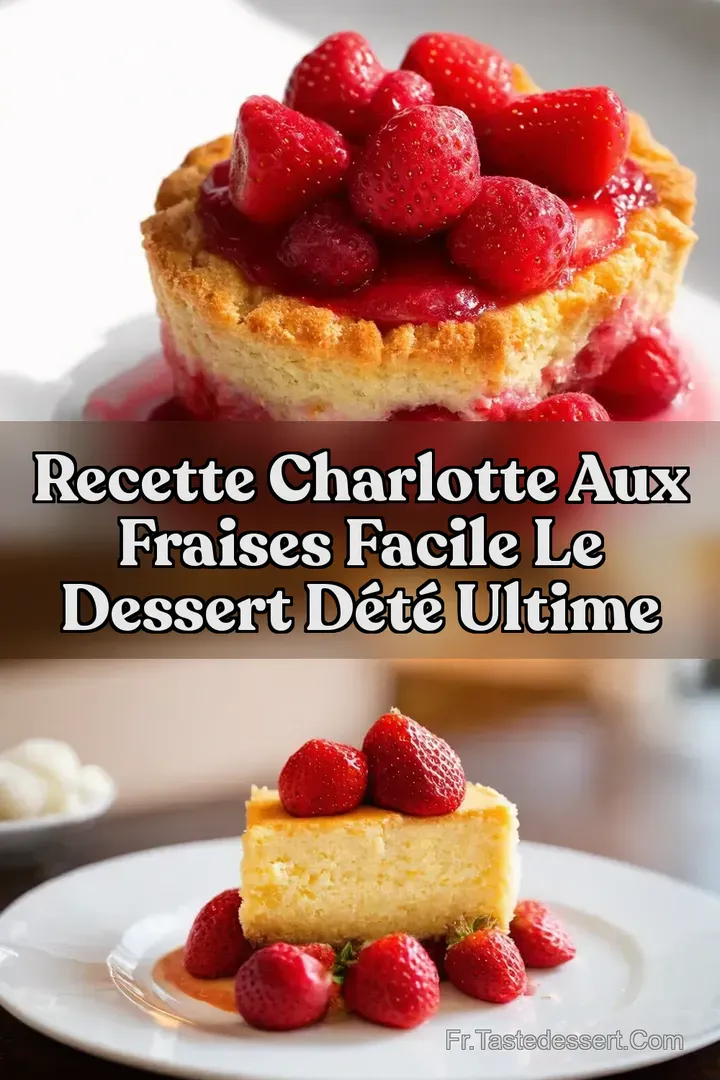 Recette Charlotte aux Fraises Facile Le Dessert D&eacute;t&eacute; Ultime