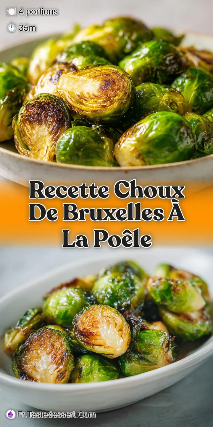 Close-up of caramelized Brussels sprouts, showcasing their crunchy texture and inviting golden-brown color, hinting at sav...