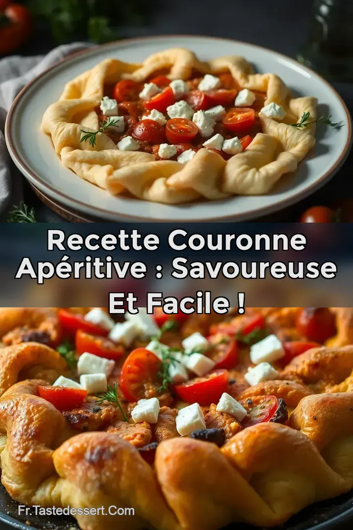Recette Couronne Ap&eacute;ritive : Savoureuse et Facile !