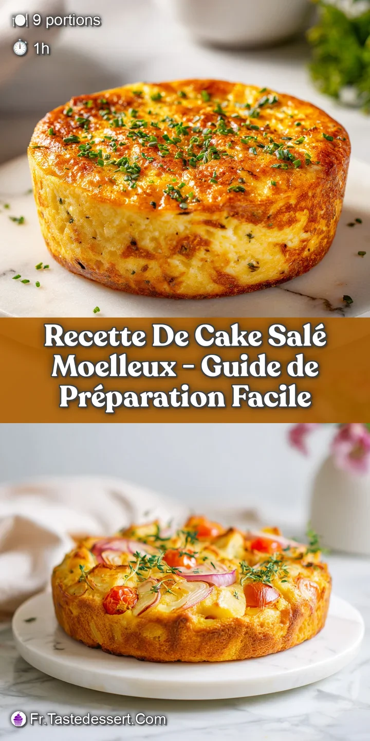 Close-up of moist savory cake's airy crumb, highlighting flecks of herbs and melted cheese.