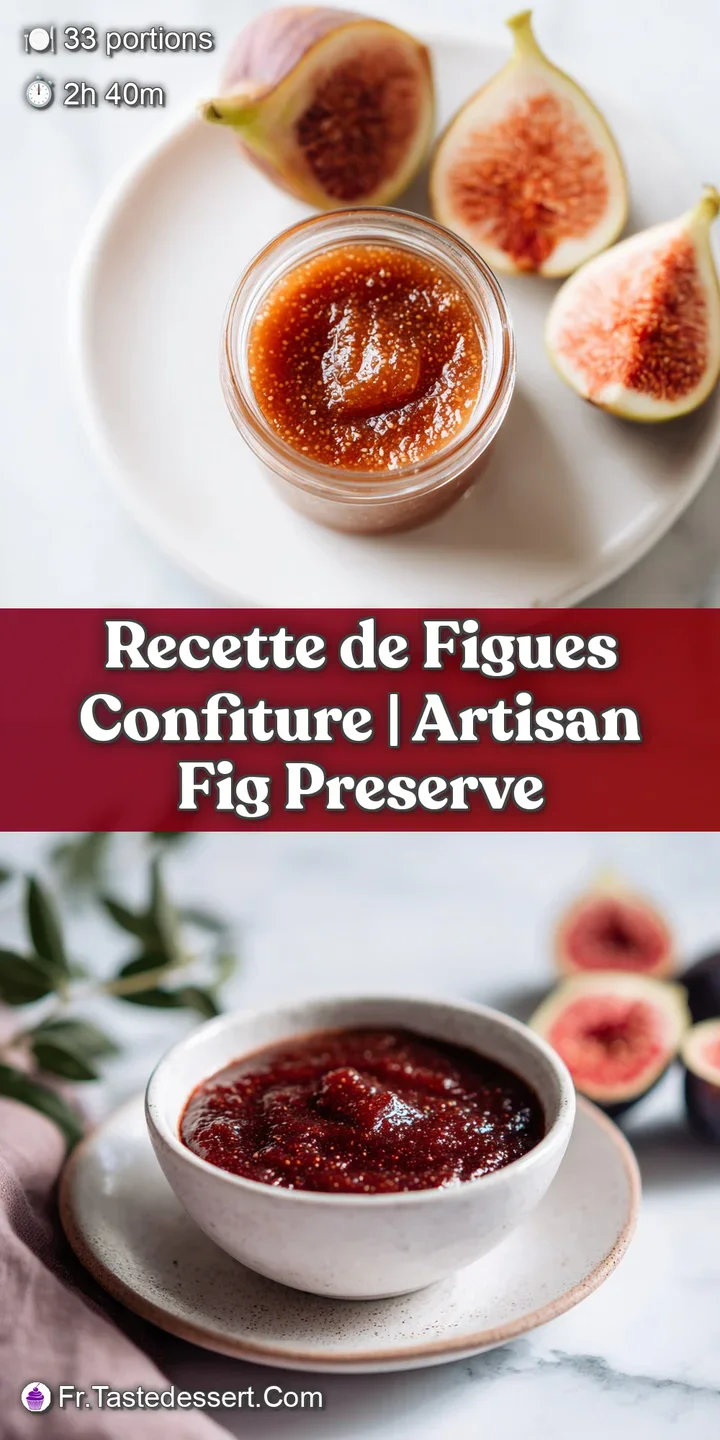 Close-up of smooth, vibrant fig jam with a slight shimmer, hinting at its sweet, soft texture.
