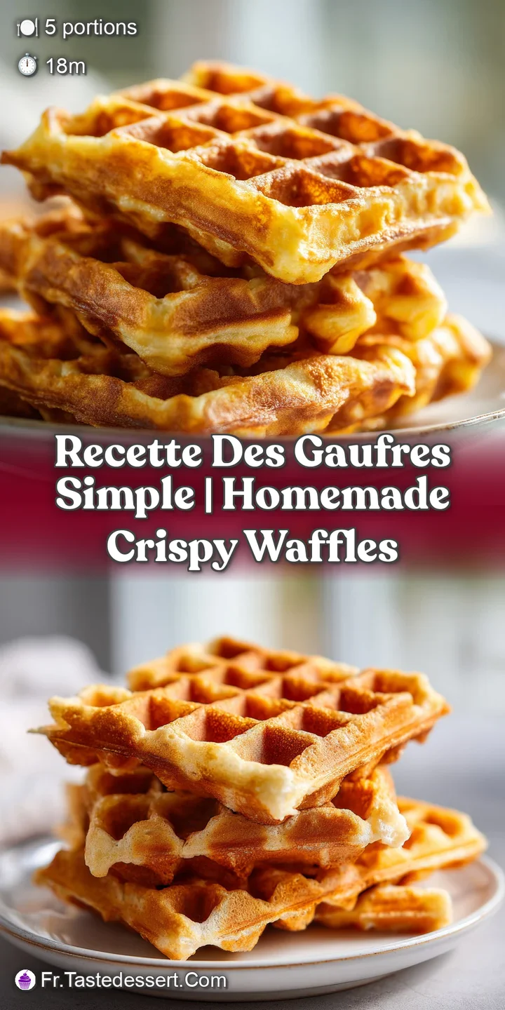 Gros plan sur la texture a&eacute;r&eacute;e d'une gaufre dor&eacute;e o&ugrave; coule un sirop d'&eacute;rable ambr&eacute; et brillant dans chaque alv&eacute;ole.