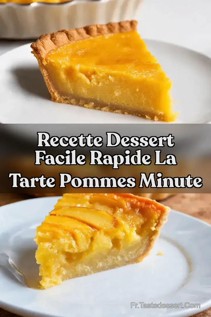Recette dessert facile rapide La Tarte Pommes Minute