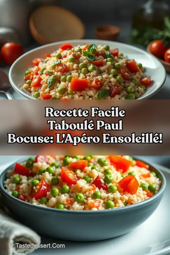 Recette Facile Taboul&eacute; Paul Bocuse: L Ap&eacute;ro Ensoleill&eacute;!