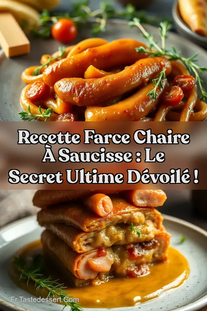 Recette Farce Chaire &Agrave; Saucisse : Le Secret Ultime D&eacute;voil&eacute; !