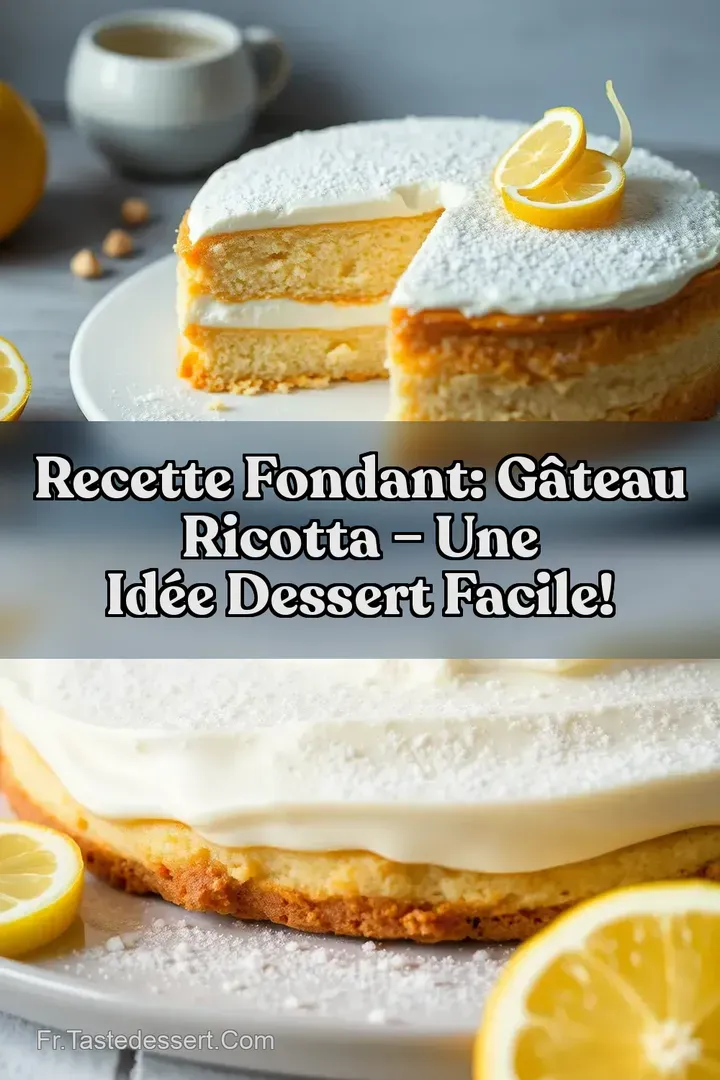 Recette Fondant: G&acirc;teau Ricotta &ndash; Une Id&eacute;e Dessert Facile!