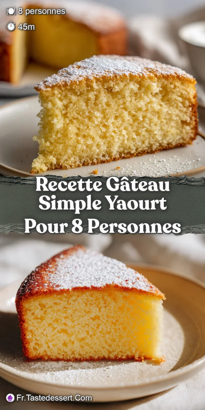 Close-up reveals moist interior and subtly sweet aroma of a freshly baked yogurt cake, promising a delightful treat.