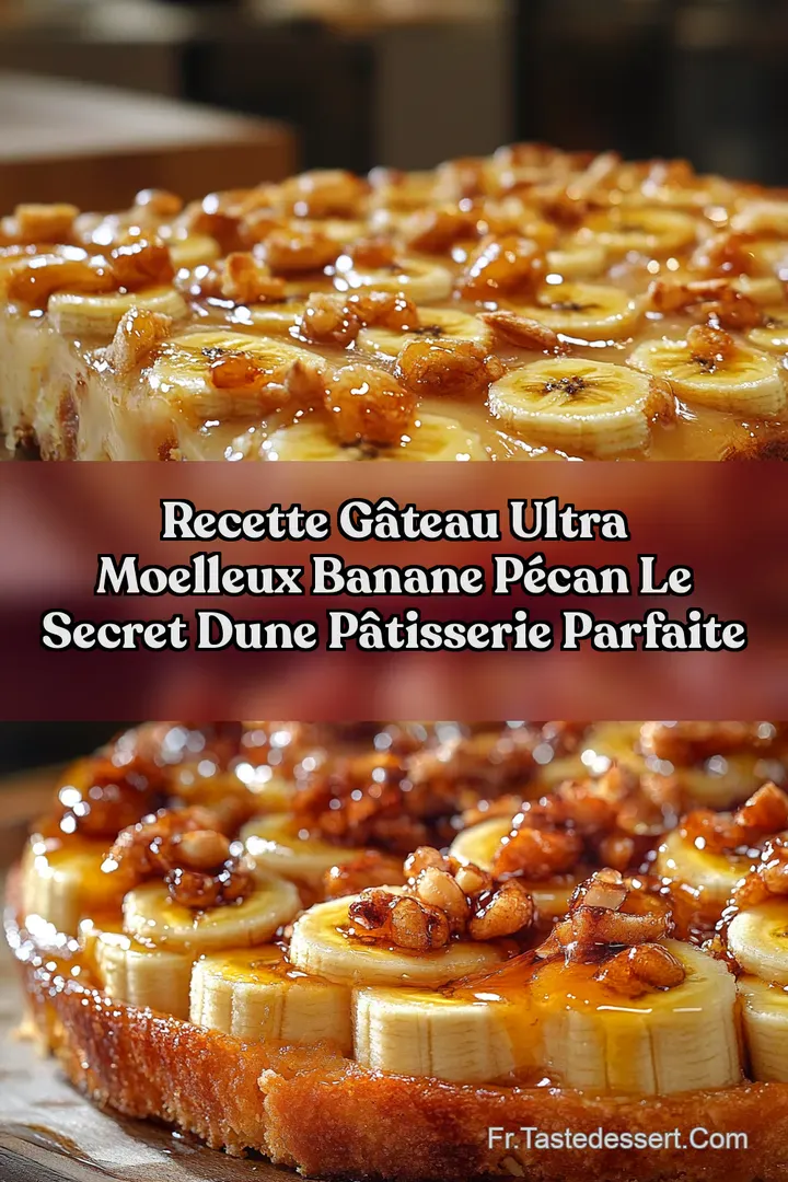Recette G&acirc;teau Ultra Moelleux Banane P&eacute;can Le secret dune p&acirc;tisserie parfaite