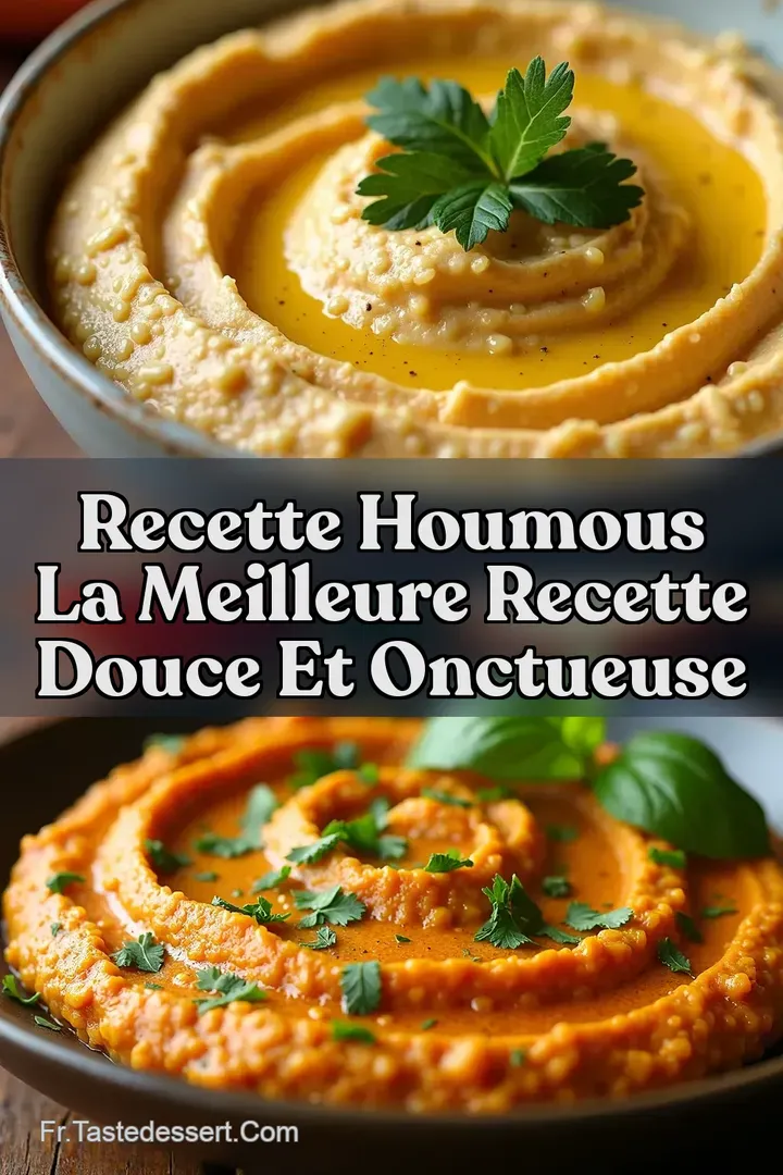Recette Houmous La Meilleure Recette Douce et Onctueuse
