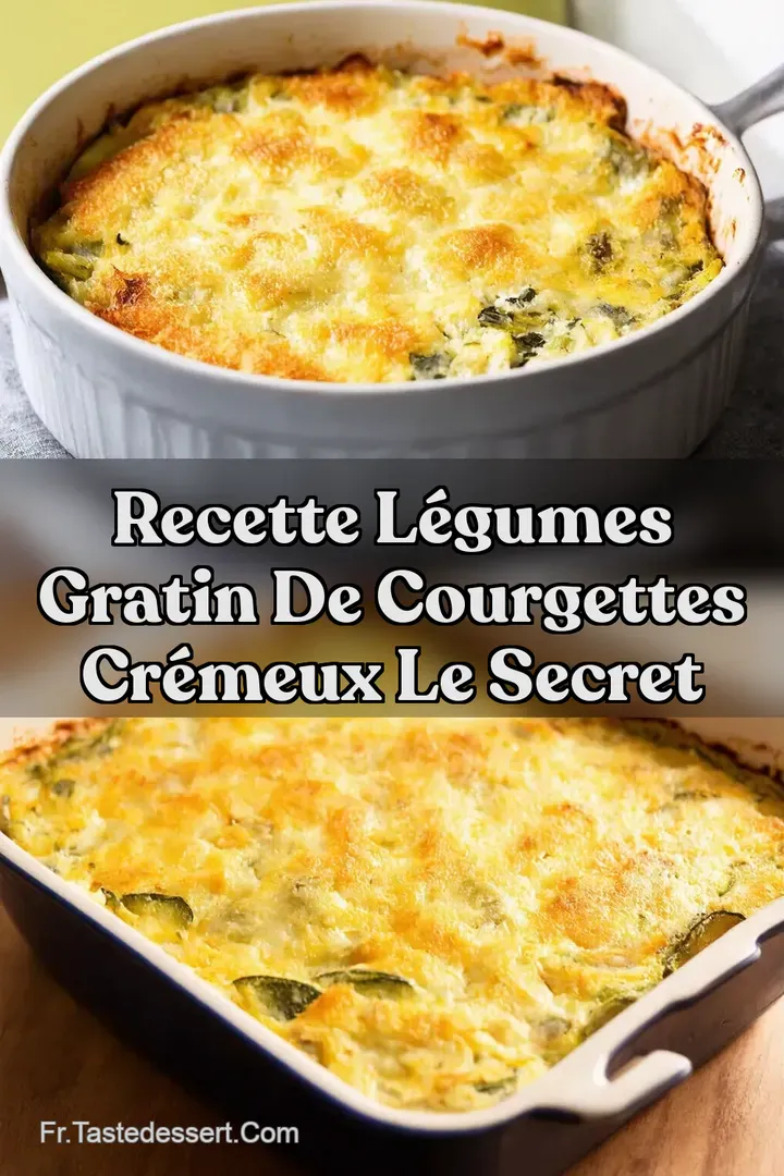 Recette L&eacute;gumes Gratin de Courgettes Cr&eacute;meux Le Secret