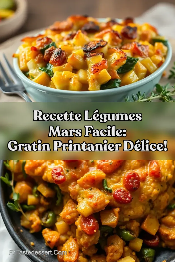 Recette L&eacute;gumes Mars Facile: Gratin Printanier D&eacute;lice!