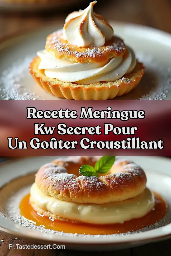 Recette Meringue kw Secret pour un Go&ucirc;ter Croustillant