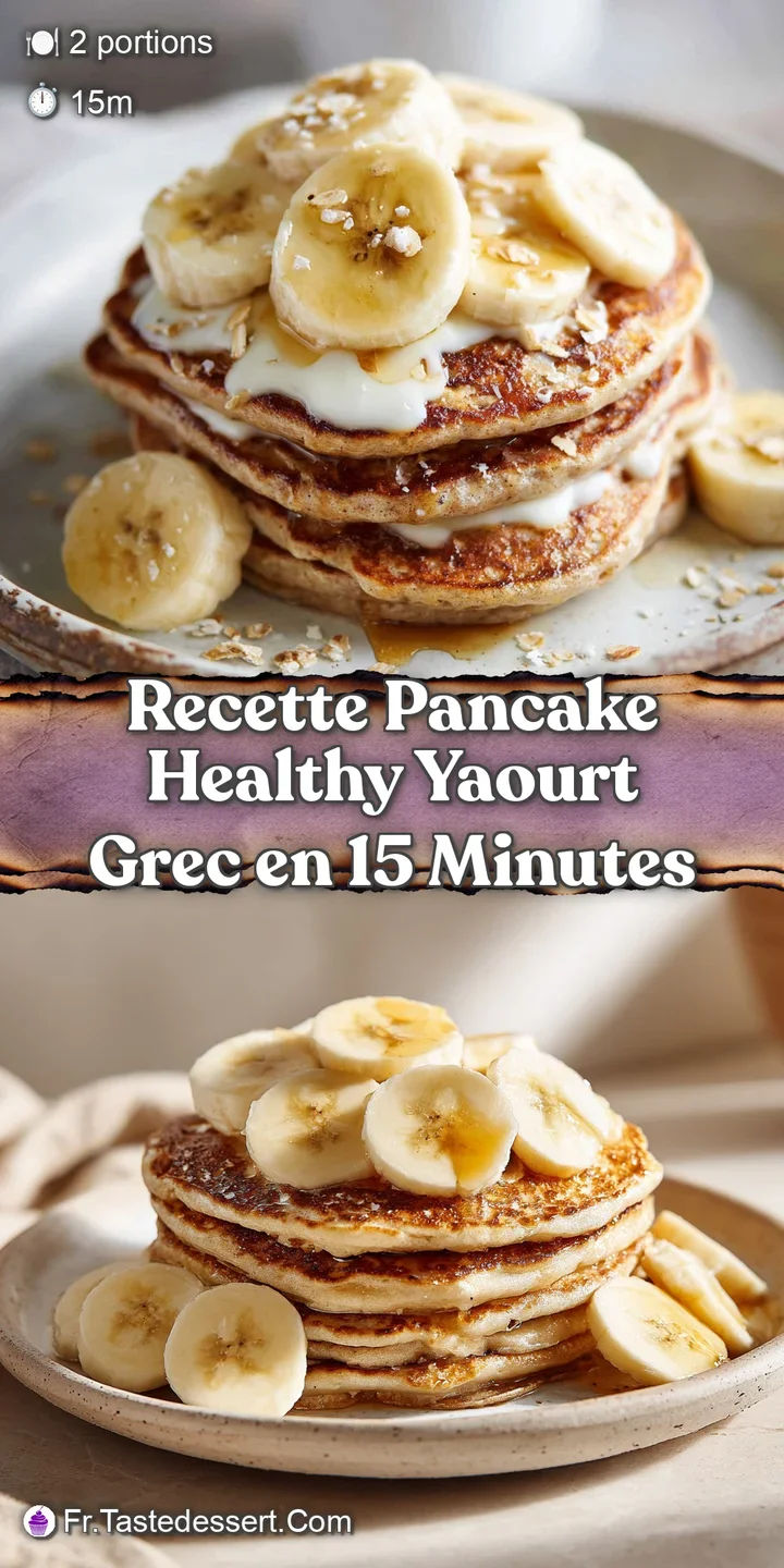 Close-up of a warm pancake, steam rising slightly, showing a soft interior texture with visible oats, glazed with syrup, v...