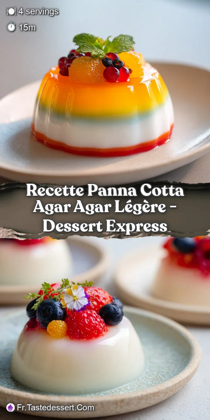 Close-up shot reveals the creamy texture of panna cotta, lightly jiggling in the cup, hinting at its delicate sweetness.