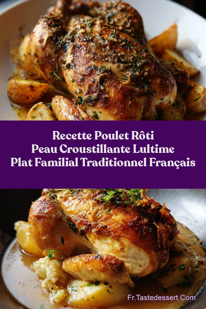 Recette Poulet R&ocirc;ti Peau Croustillante LUltime Plat Familial Traditionnel Fran&ccedil;ais