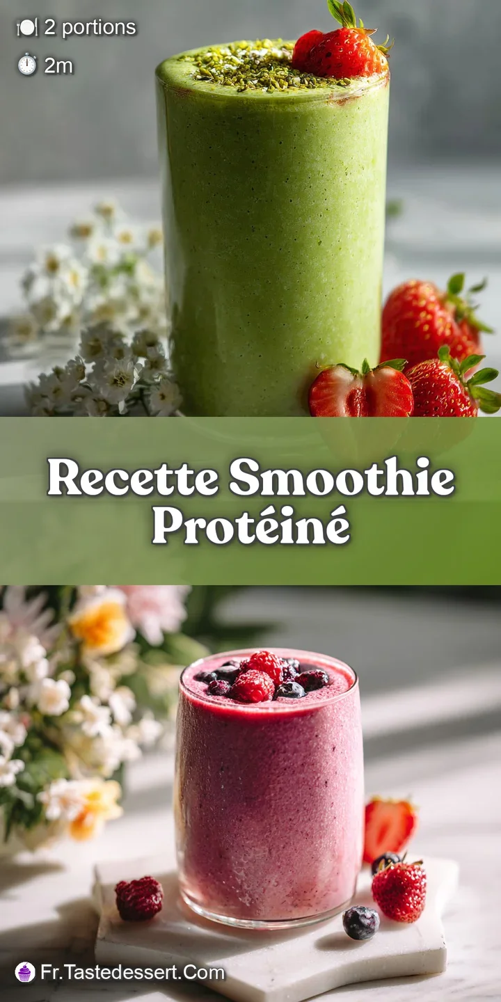 Close-up of a thick, creamy smoothie; visible fruit chunks suggest fresh ingredients and delicious flavor. A healthy start...
