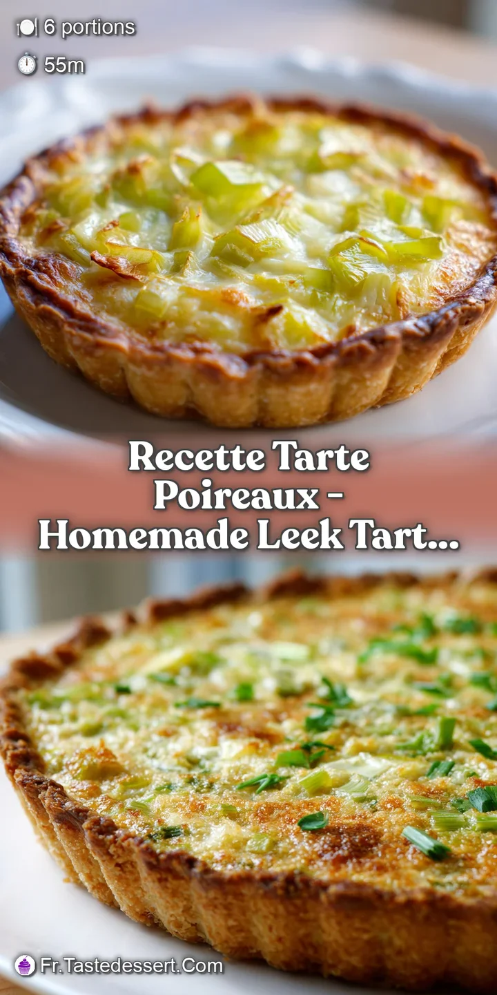 Close-up of a buttery, crisp tart crust generously filled with soft, caramelized leeks.