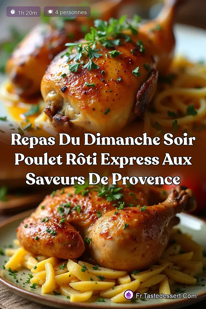 Repas du Dimanche Soir Poulet R&ocirc;ti Express aux Saveurs de Provence