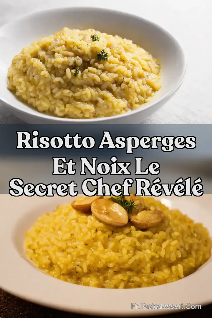 Risotto Asperges et Noix Le Secret Chef R&eacute;v&eacute;l&eacute;