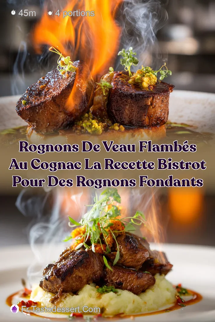 Rognons de veau flamb&eacute;s au cognac la recette bistrot pour des rognons fondants