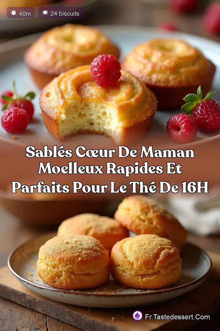 Sabl&eacute;s C&oelig;ur de Maman Moelleux Rapides et Parfaits pour le Th&eacute; de 16h
