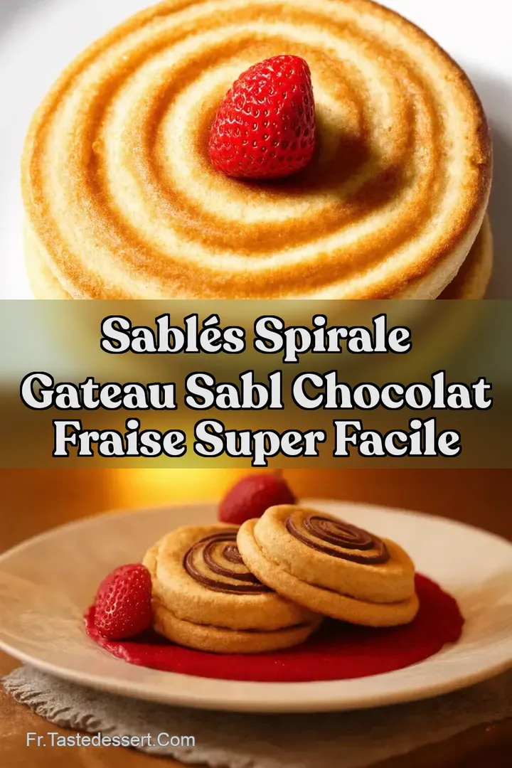 Sabl&eacute;s Spirale Gateau Sabl Chocolat Fraise Super Facile