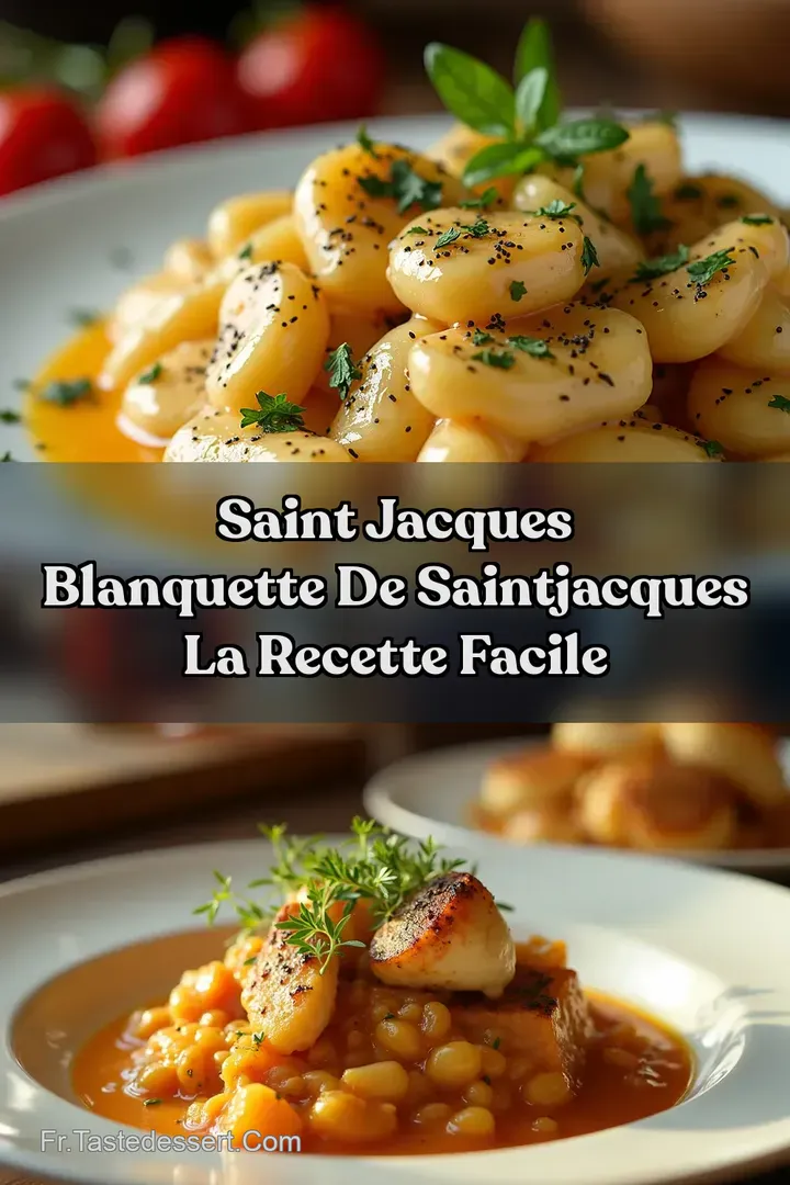 Saint Jacques Blanquette de SaintJacques la recette facile