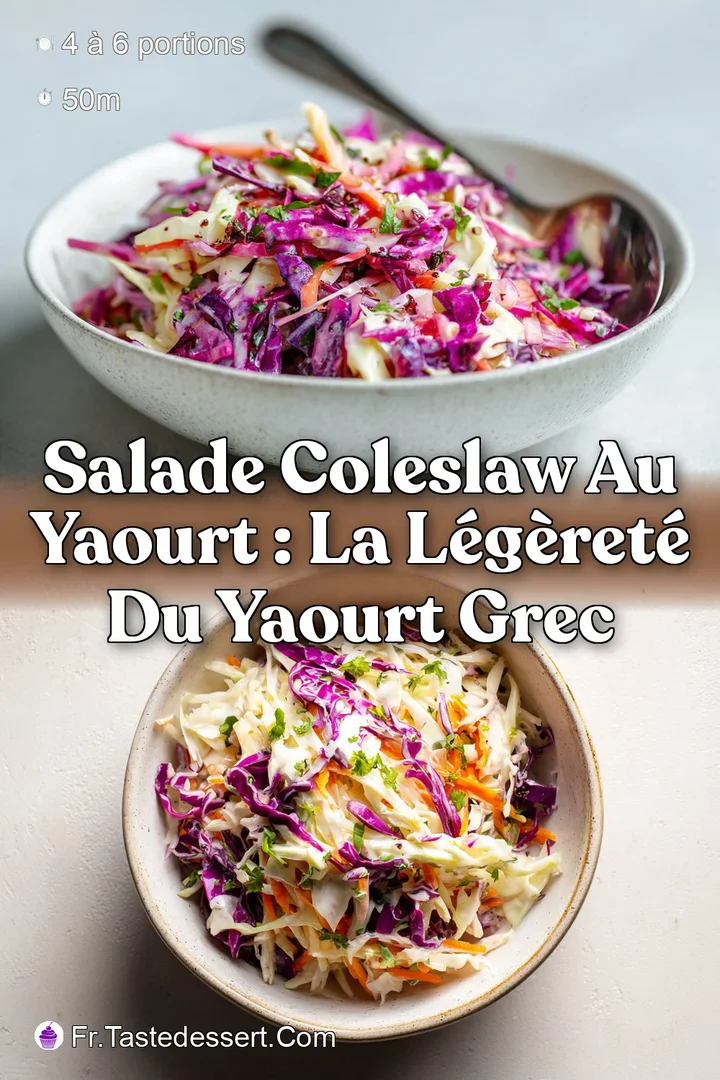 Salade Coleslaw au Yaourt : La L&eacute;g&egrave;ret&eacute; du Yaourt Grec
