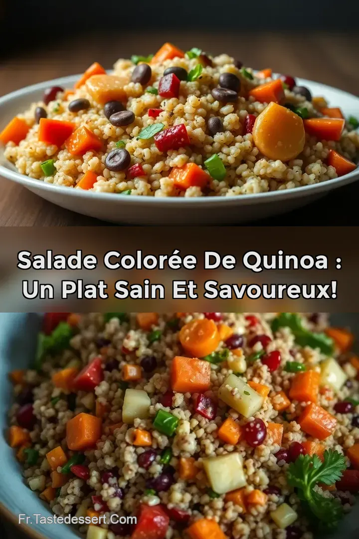 Salade Color&eacute;e de Quinoa : Un Plat Sain et Savoureux!