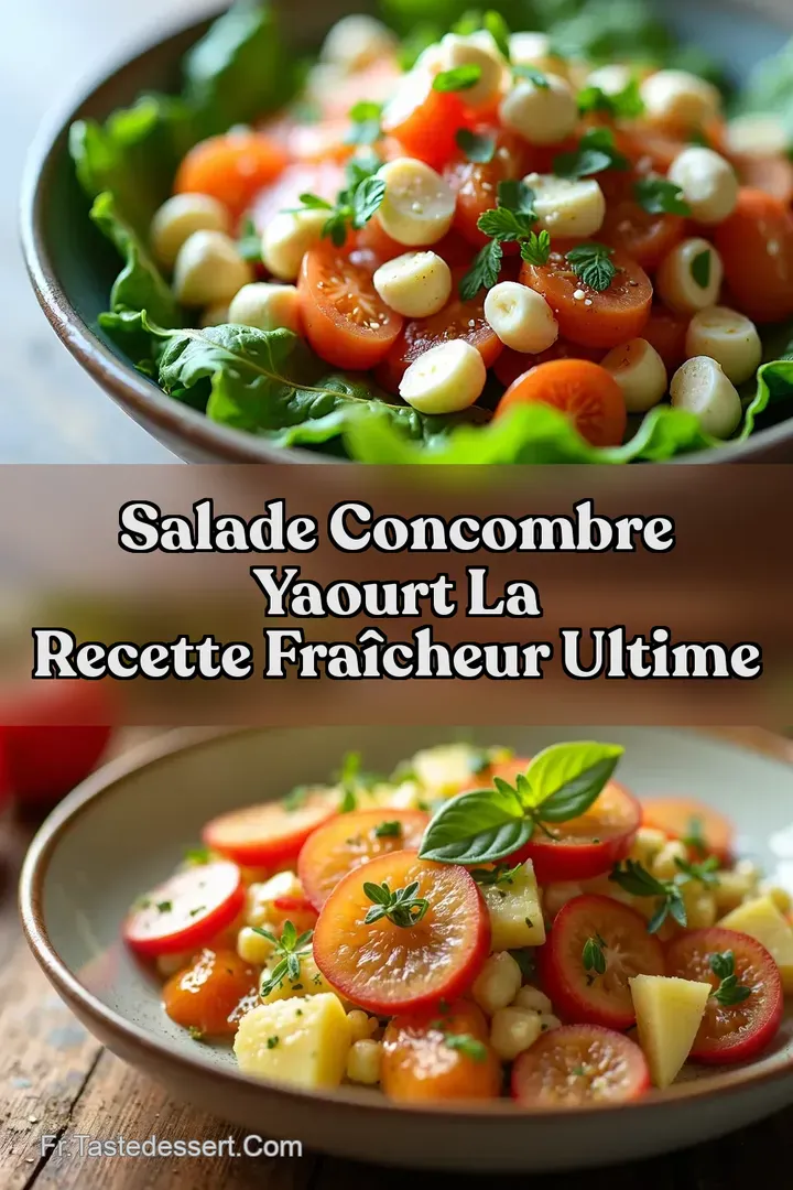 Salade Concombre Yaourt La Recette Fra&icirc;cheur Ultime