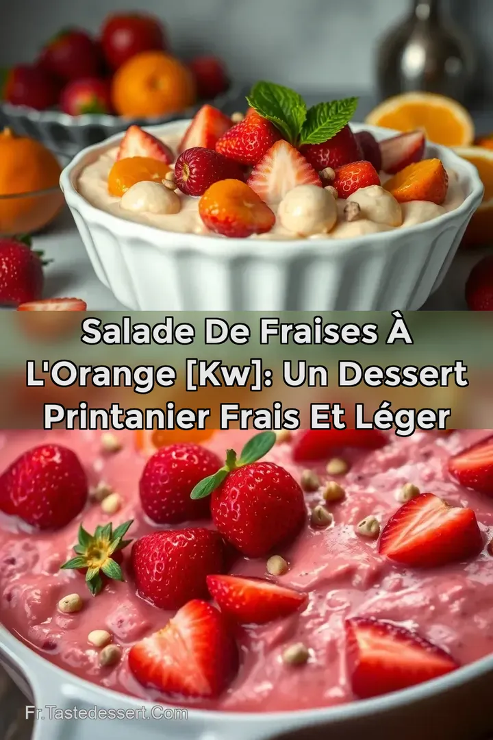 Salade de Fraises &agrave; l Orange [kw]: Un Dessert Printanier Frais et L&eacute;ger