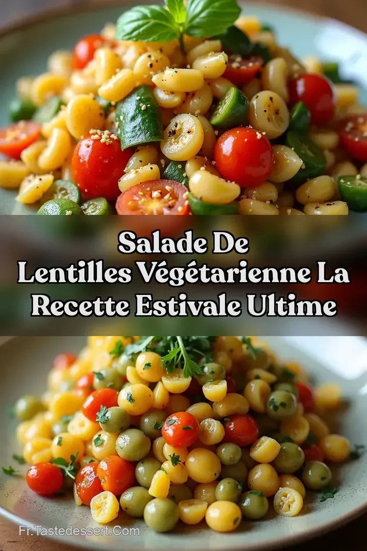 Salade de Lentilles V&eacute;g&eacute;tarienne La Recette Estivale Ultime