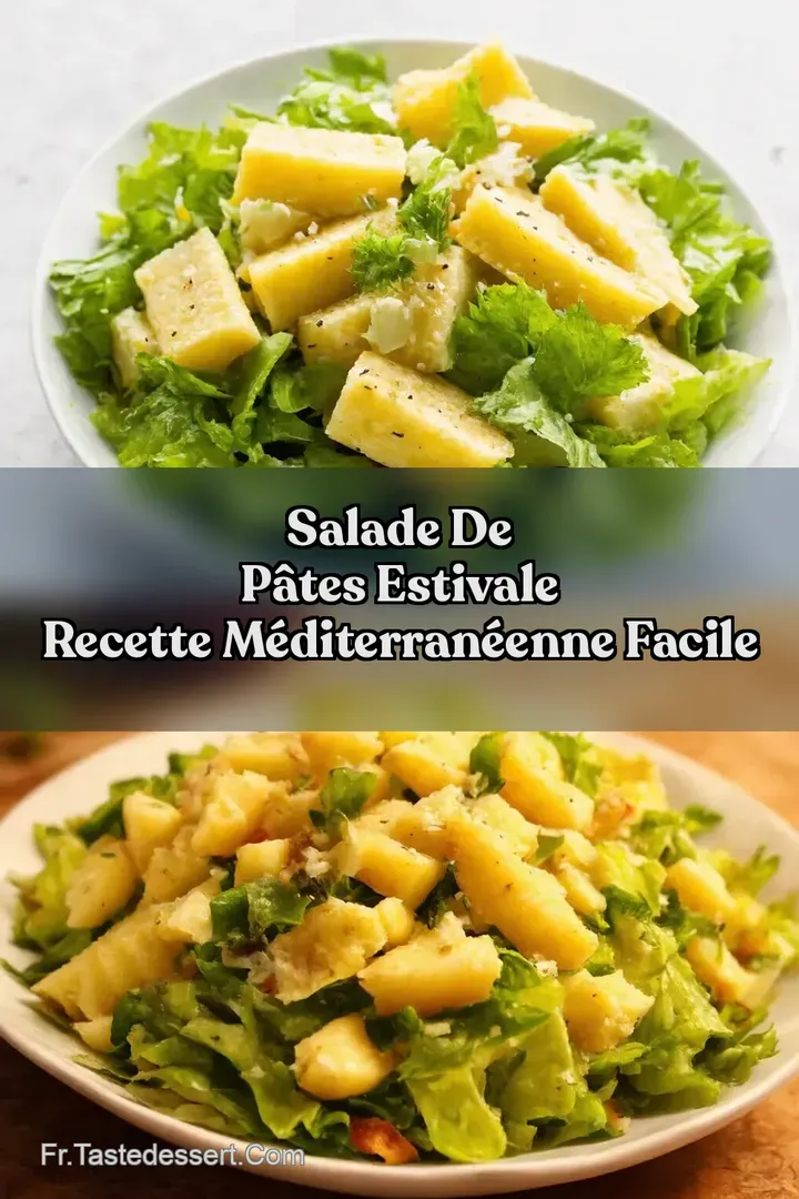 Salade de P&acirc;tes Estivale Recette M&eacute;diterran&eacute;enne Facile