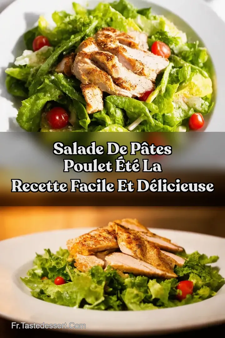 Salade de P&acirc;tes Poulet &Eacute;t&eacute; La Recette Facile et D&eacute;licieuse