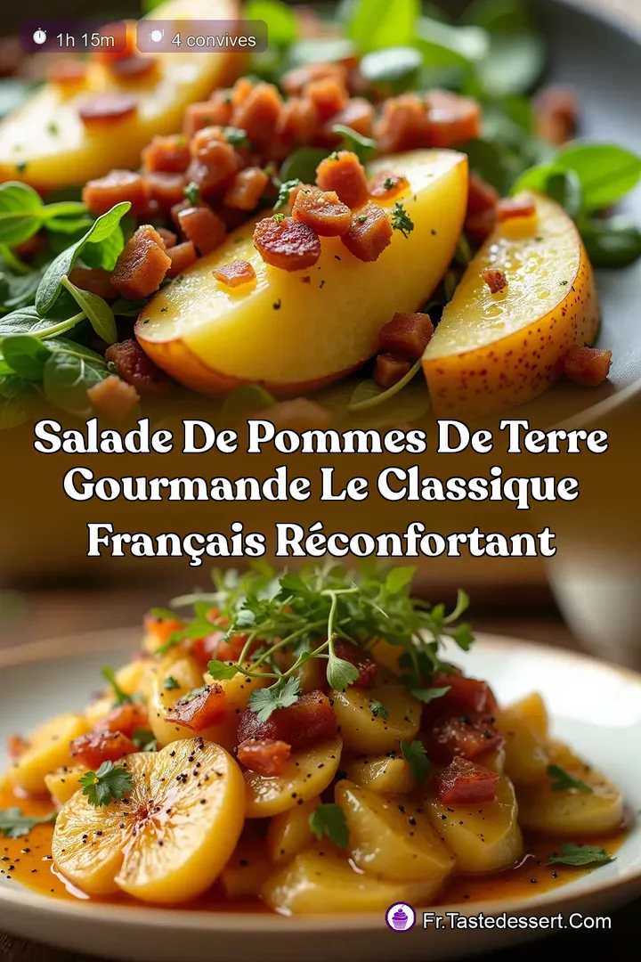 Salade de Pommes de Terre Gourmande Le Classique Fran&ccedil;ais R&eacute;confortant