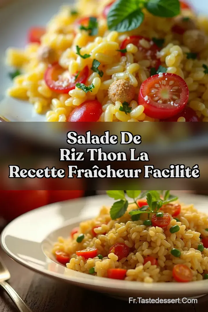 Salade de Riz Thon La Recette Fra&icirc;cheur Facilit&eacute;