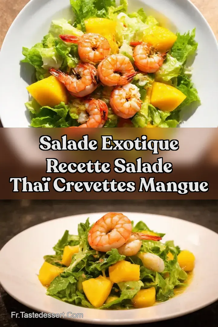 Salade Exotique Recette Salade Tha&iuml; Crevettes Mangue
