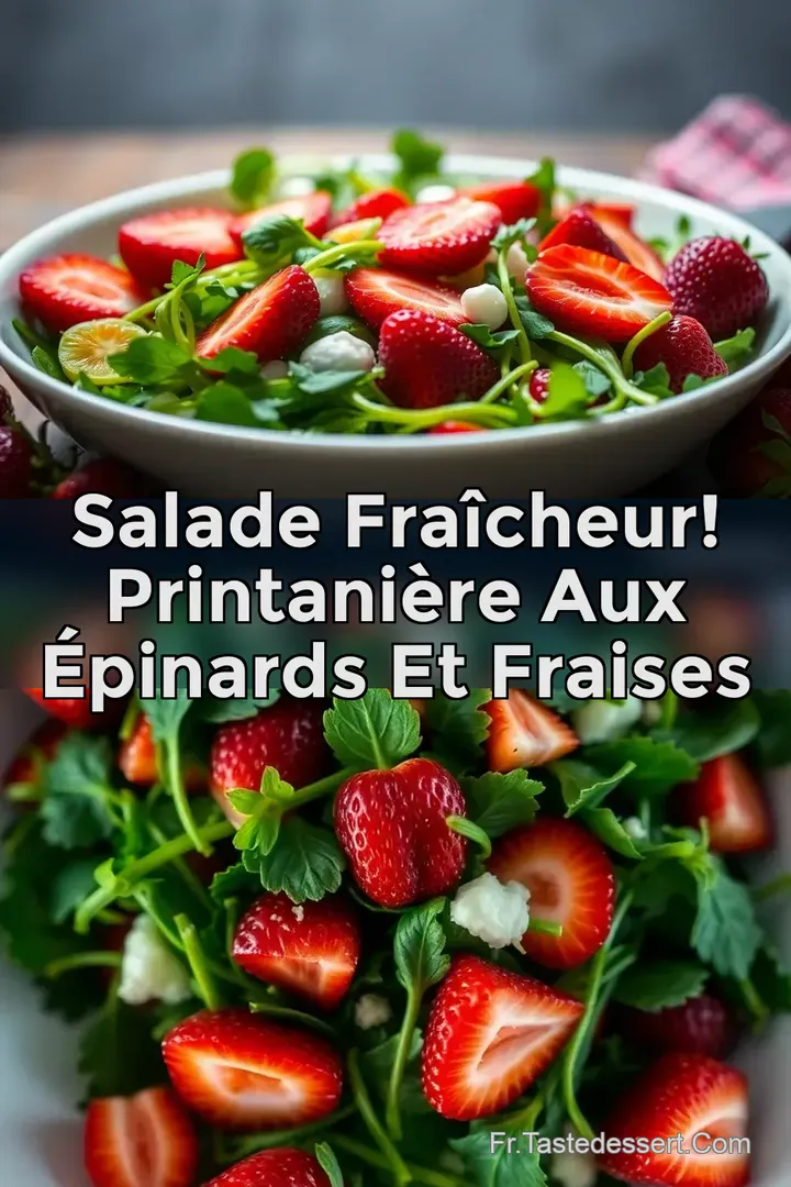 Salade Fra&icirc;cheur! Printani&egrave;re aux &Eacute;pinards et Fraises