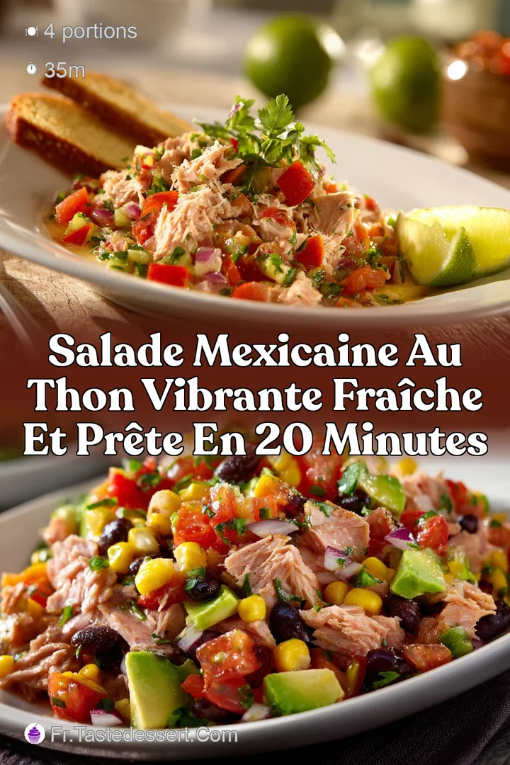 Salade mexicaine au thon Vibrante fra&icirc;che et pr&ecirc;te en 20 minutes