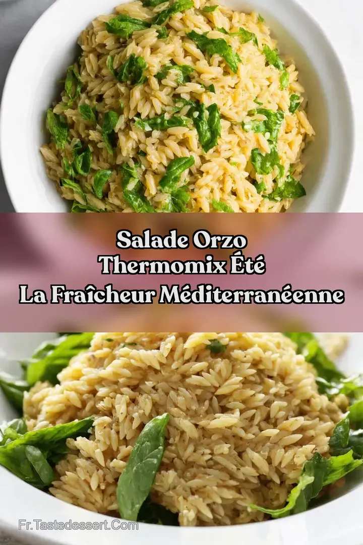Salade Orzo Thermomix &Eacute;t&eacute; La Fra&icirc;cheur M&eacute;diterran&eacute;enne