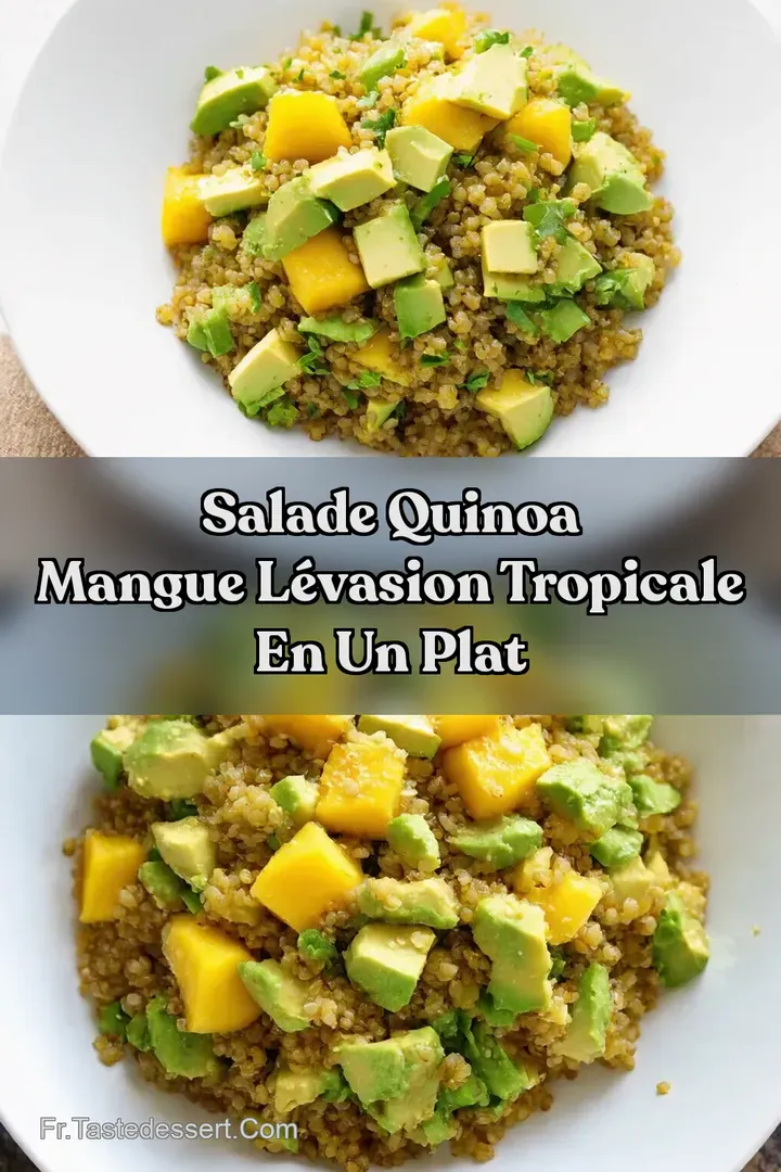 Salade Quinoa Mangue L&Eacute;vasion Tropicale en Un Plat
