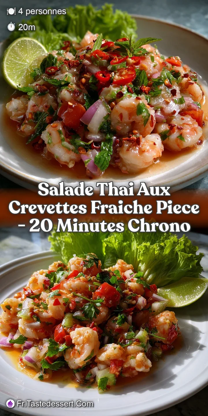 Close-up of succulent shrimp glistening with dressing atop a bed of crisp greens and colorful peppers. Fresh and appetizing.