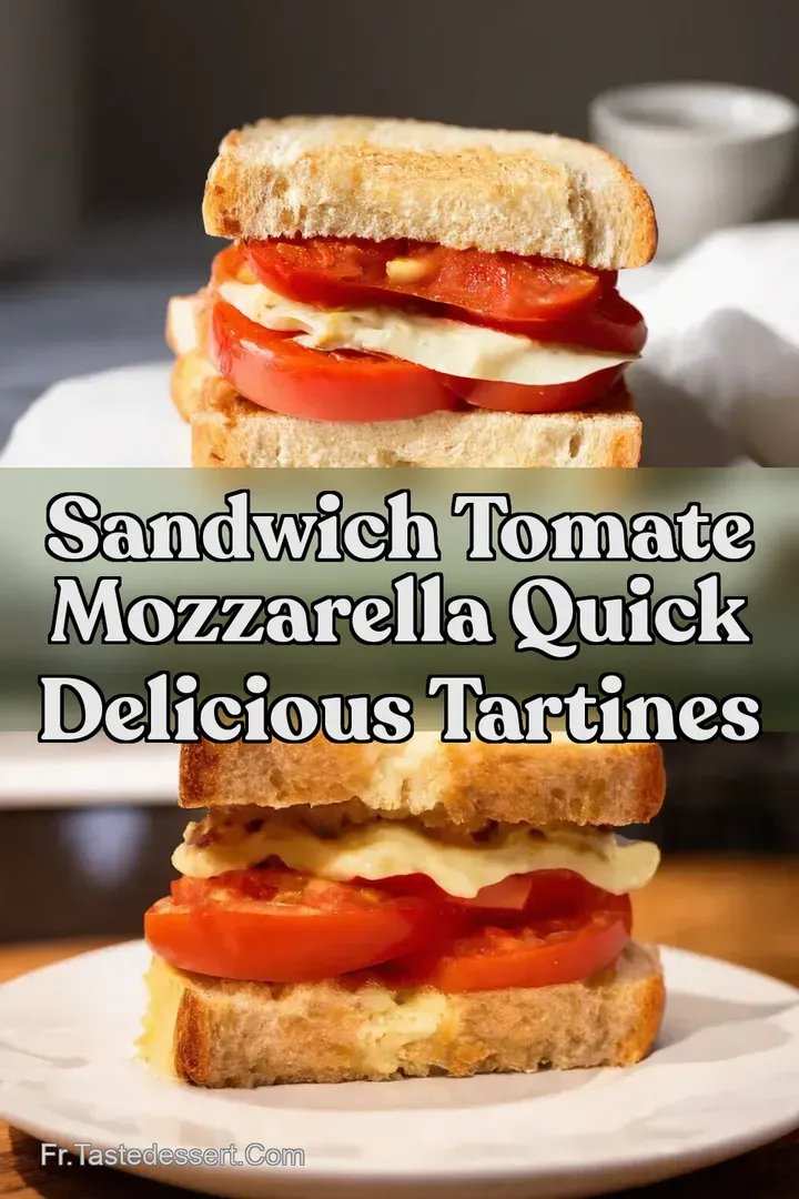sandwich tomate mozzarella Quick Delicious Tartines