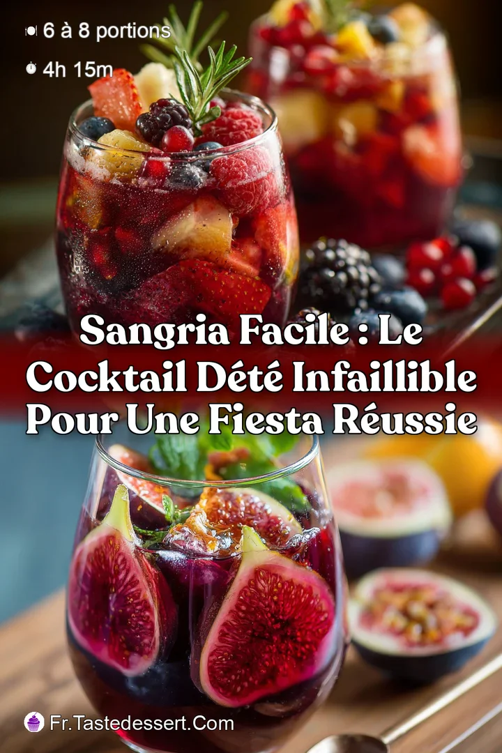 Sangria Facile : Le Cocktail d&Eacute;t&eacute; Infaillible pour une Fiesta R&eacute;ussie