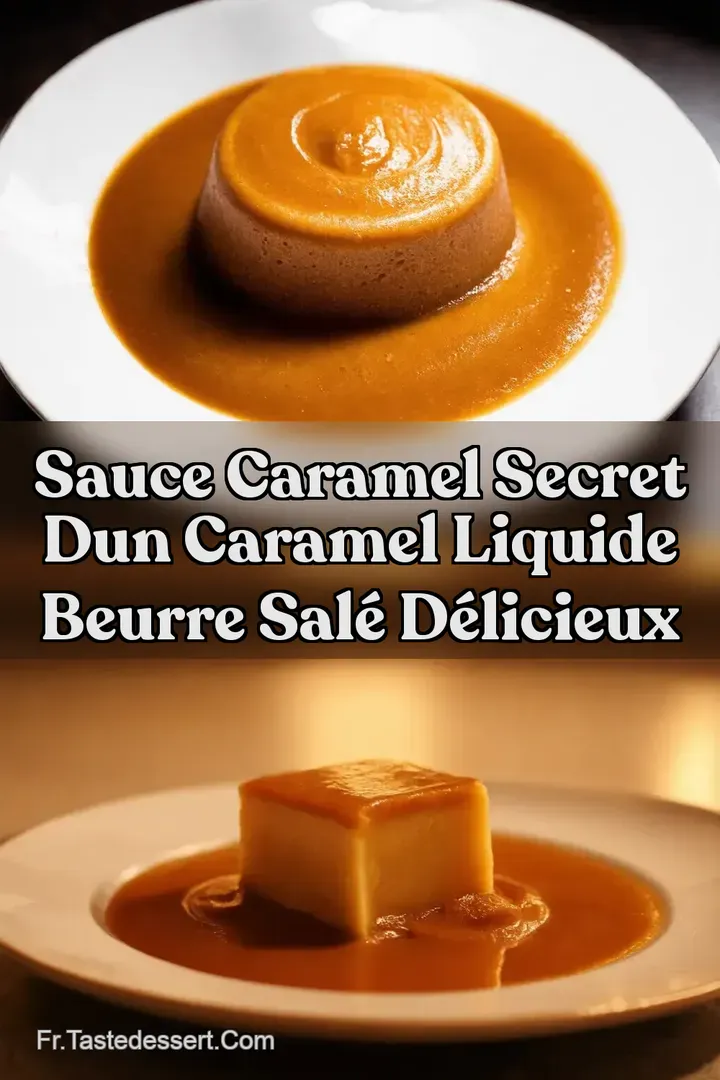 Sauce Caramel Secret dun Caramel Liquide Beurre Sal&eacute; D&eacute;licieux