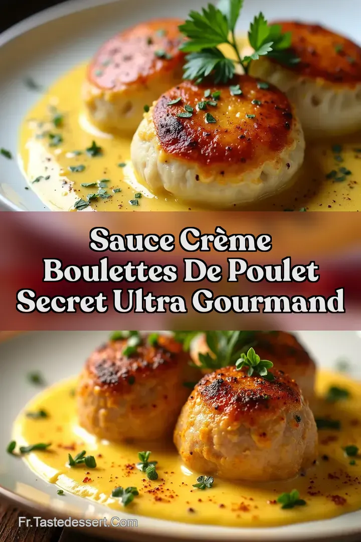 Sauce Cr&egrave;me Boulettes de Poulet Secret Ultra Gourmand