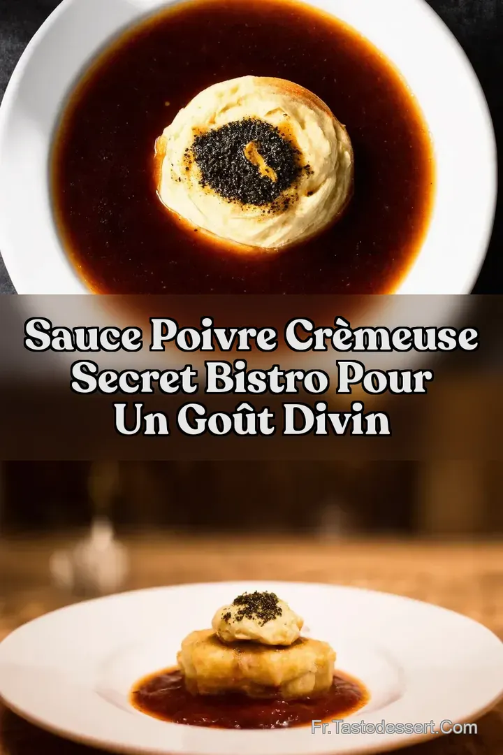 Sauce Poivre Cr&egrave;meuse Secret Bistro Pour Un Go&ucirc;t Divin