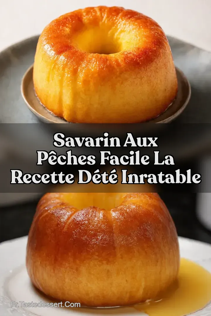 Savarin aux P&ecirc;ches Facile La Recette d&Eacute;t&eacute; Inratable