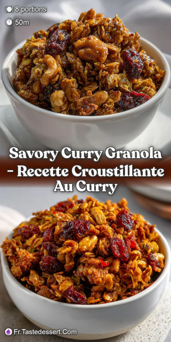 Savory Curry Granola - Recette Croustillante au Curry