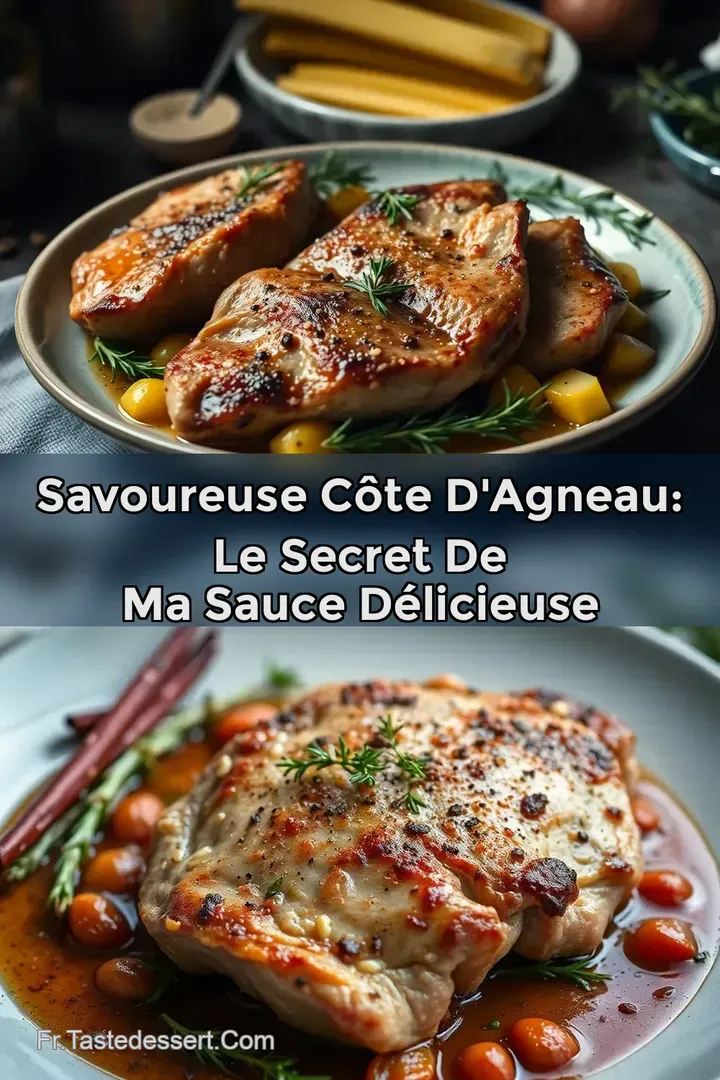 Savoureuse C&ocirc;te d Agneau: Le Secret de ma Sauce D&eacute;licieuse